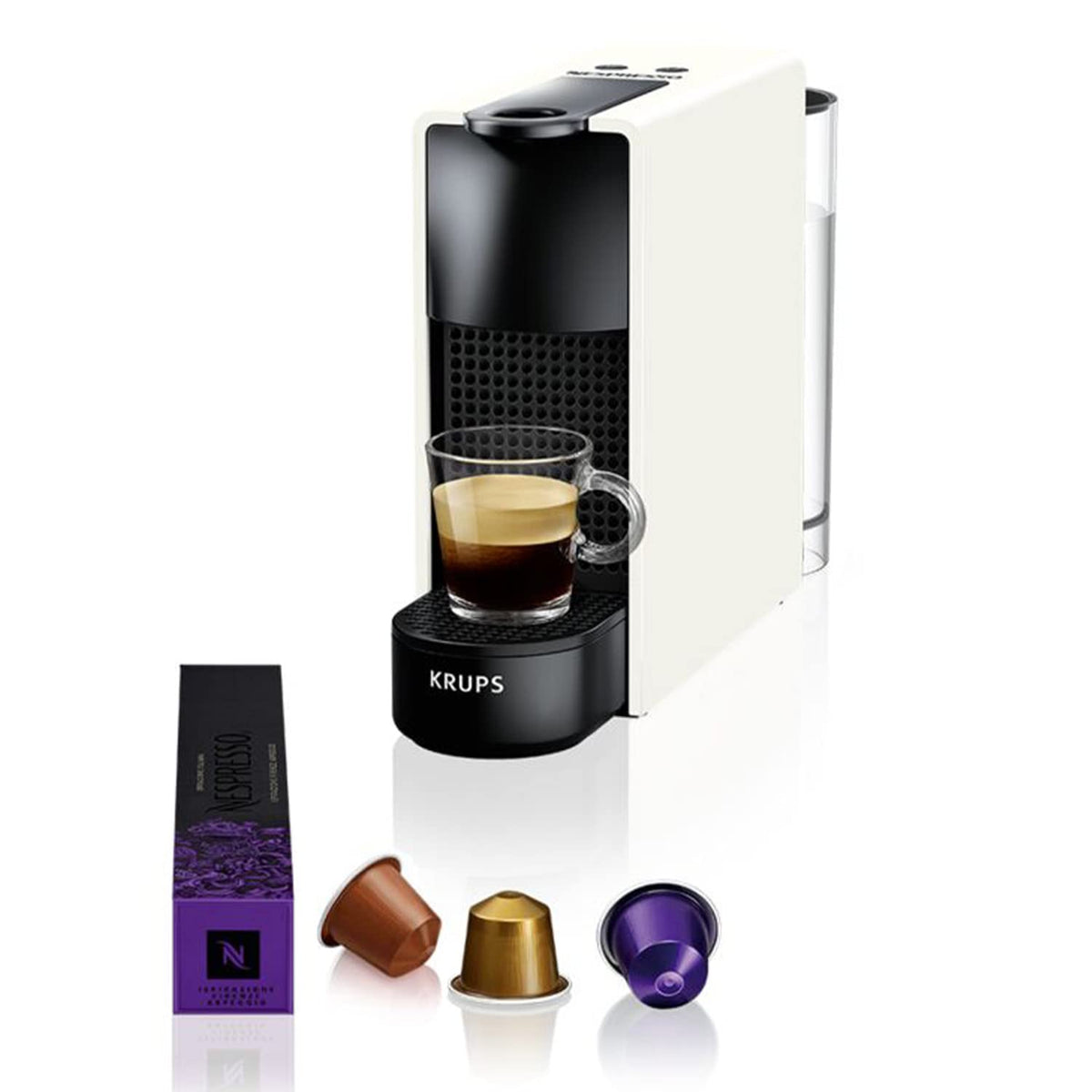 Caflore machine à café compacte à capsules espresso lungo blanche