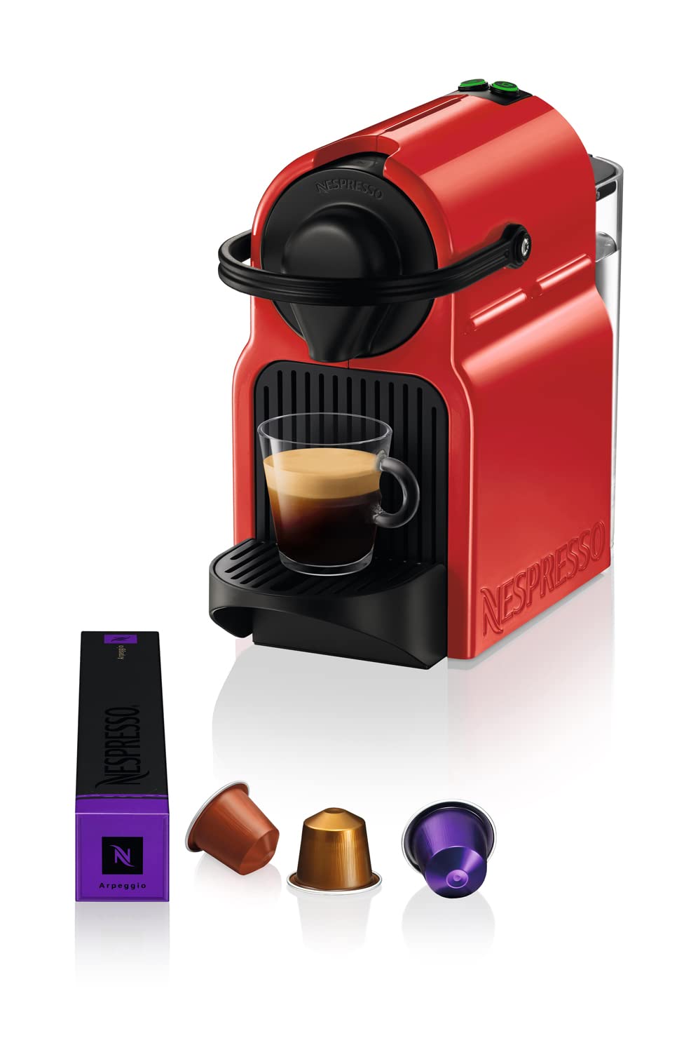 Caflore machine à café à capsules 19 bars rouge rubis réservoir 0,7 L