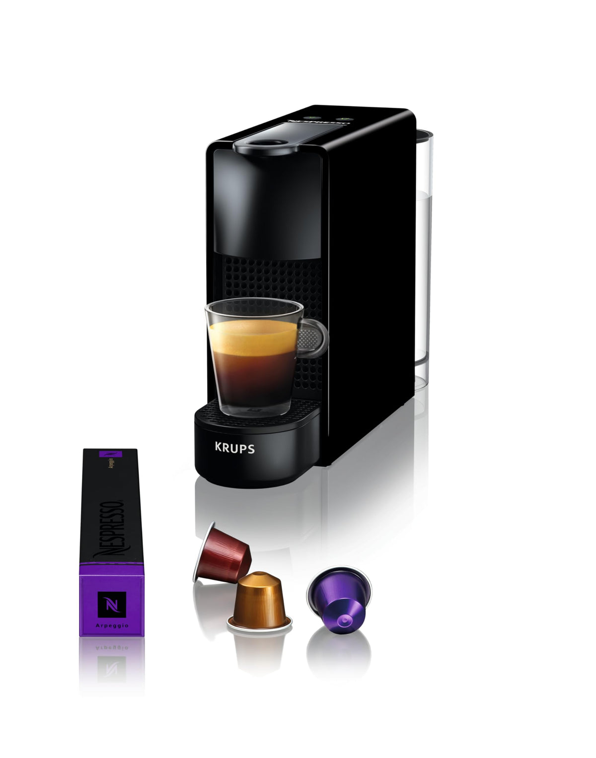 Caflore machine à café compacte à capsules espresso lungo noire