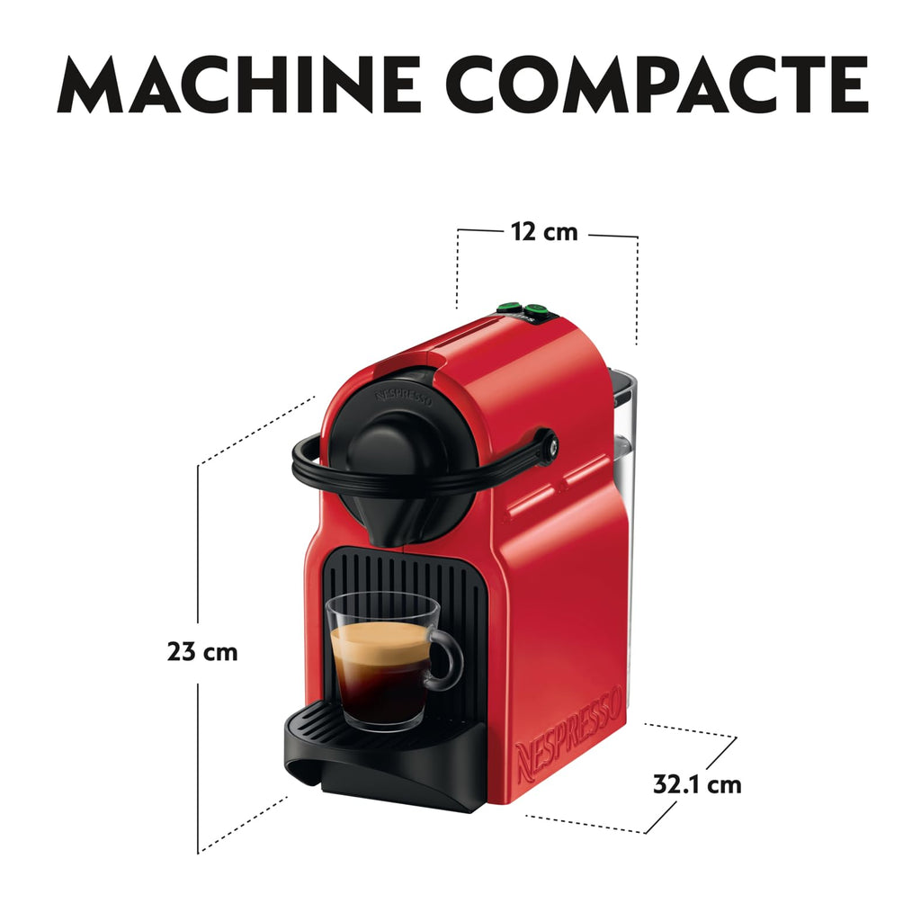 Caflore machine à café à capsules 19 bars rouge rubis réservoir 0,7 L – vue 5